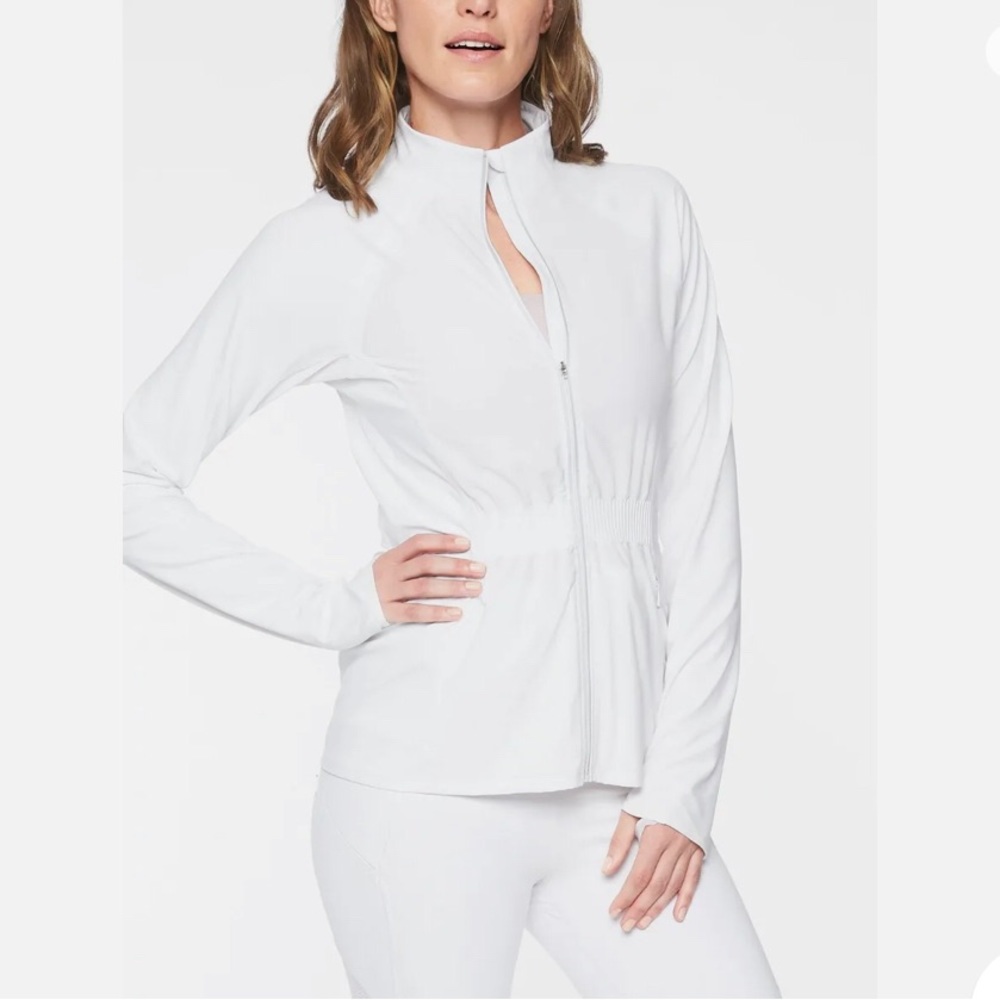 Athleta Women's Bright White Full-Zip Jacket